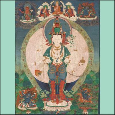  Avalokiteshvara Bodhisattva - A Visionary Landscape of Compassion and Serenity