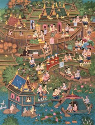 Scenes from Everyday Life Depicts Thailand's 16th Century Social Tapestry Through Vibrant Color and Detailed Figures!